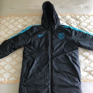 Nike Jackets Coats Nike Fc Barcelona Jacket Size Large Poshmark
